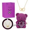 501.jpg Eternal Rose Bear - W/ Engraved Necklace