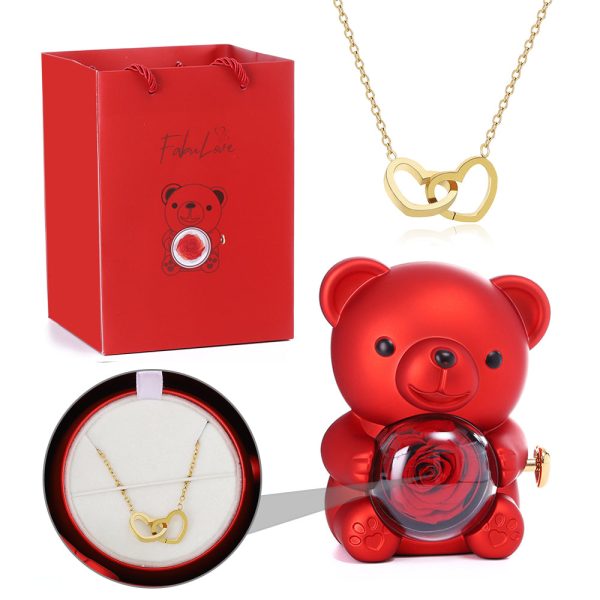 502.jpg Eternal Rose Bear - W/ Engraved Necklace