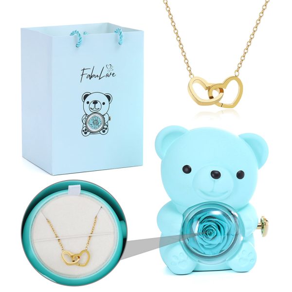 503.jpg Eternal Rose Bear - W/ Engraved Necklace