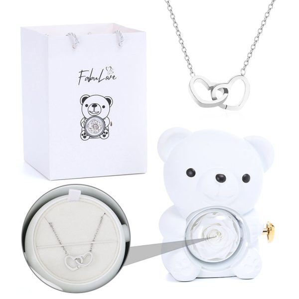 601.jpg Eternal Rose Bear - W/ Engraved Necklace