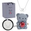 602.jpg Eternal Rose Bear - W/ Engraved Necklace