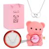 603.jpg Eternal Rose Bear - W/ Engraved Necklace
