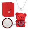 605.jpg Eternal Rose Bear - W/ Engraved Necklace