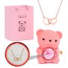 703.jpg Eternal Rose Bear - W/ Engraved Necklace