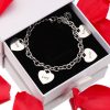 885b76eb-b718-46ca-ba3e-a94ac7dbc9db.jpg Personalized Heart Engraved Bracelet - With 1-5 Charms