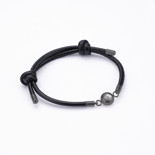 BLACK_c5329e30-f713-4dfd-af52-e286d123b55f.png Leather Projection Bracelet (With Gift Box)
