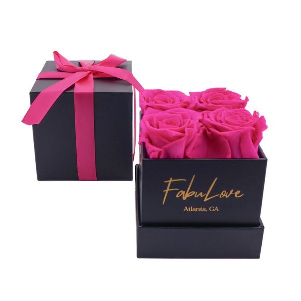BlackboxHotpink.jpg Eternal Rose Present Bouquet