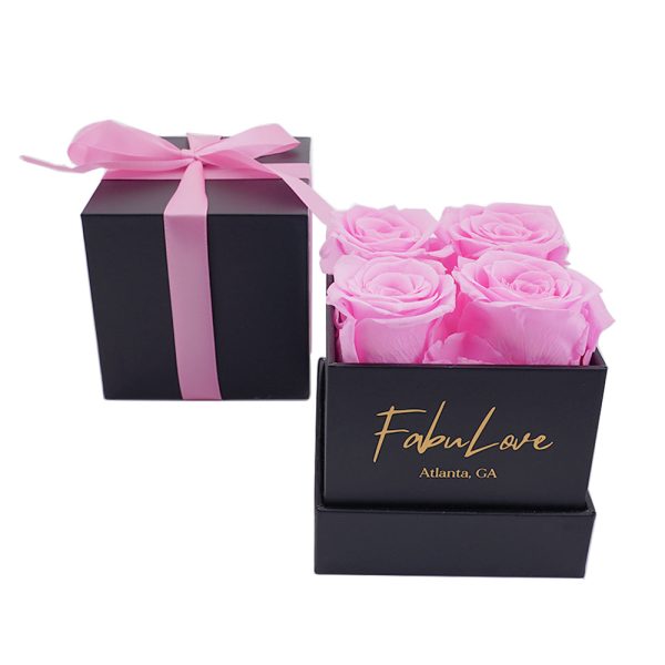 BlackboxPinkrose.jpg Eternal Rose Present Bouquet