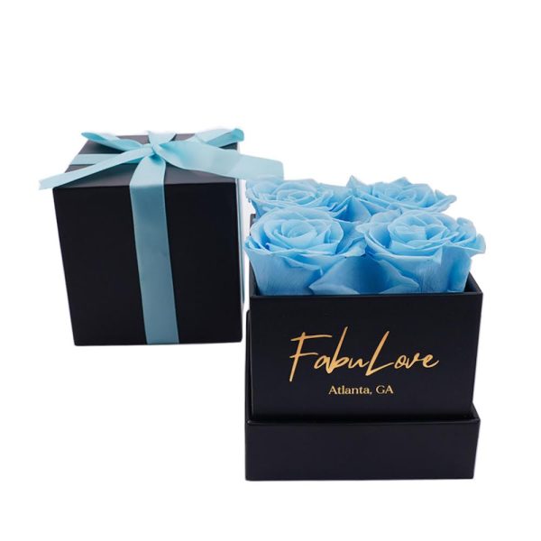 Blackboxaquablue.jpg Eternal Rose Present Bouquet