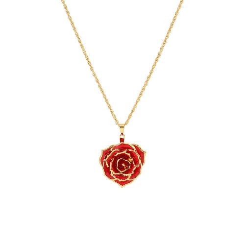 IMG_0294.jpg Real Rose Pendant Necklace