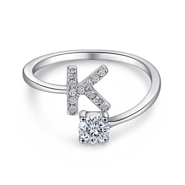 K.jpg Initial Sterling Silver Ring