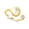 Sep-gold.jpg Birth Month Flower and Birthstone Ring