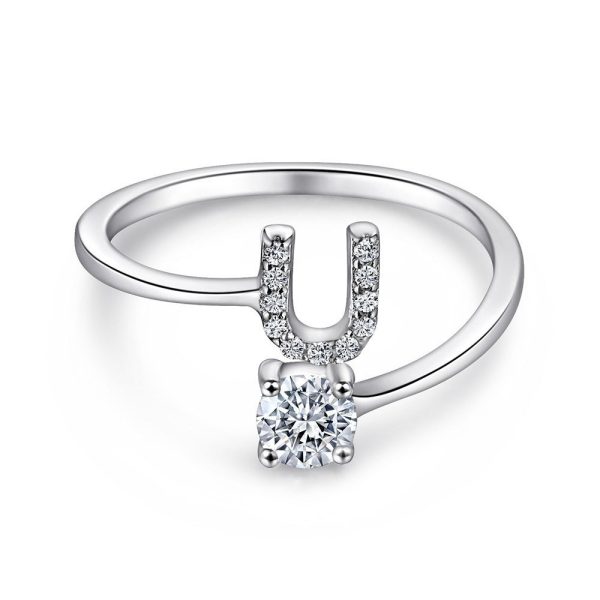 U.jpg Initial Sterling Silver Ring