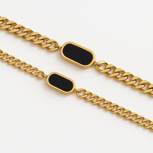 gold-black.jpg NFC Couples Bracelet Set