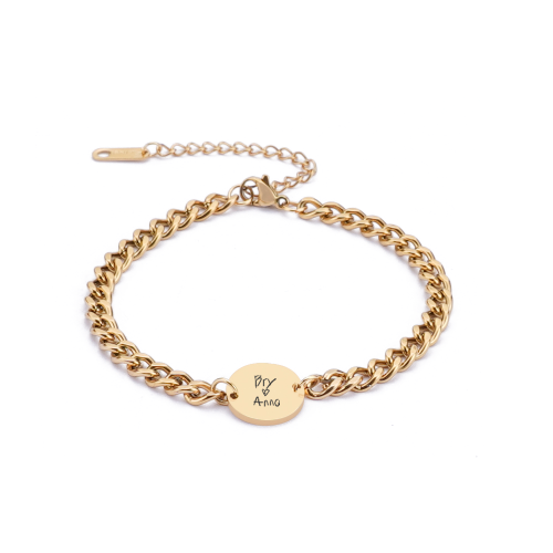 goldbracelet.png Custom Handwriting Pendant Bracelet