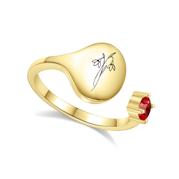 jan-gold.jpg Birth Month Flower and Birthstone Ring